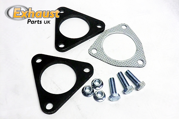 Exhaust Flanges 3 bolt - 63mm - 2.5" - 8 mm flange x 2