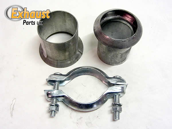 Exhaust Repair Flared & ball Joint with Clamp - 51mm - 2" tube | eBay
