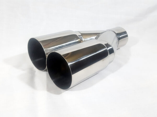 Retro Classic Euro Twin Round Tailpipe