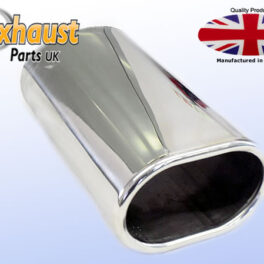 Angled Exhaust Tail Pipe Chrome Stainless Steel Trim Tailpipes 50mm up to 59mm CT1 