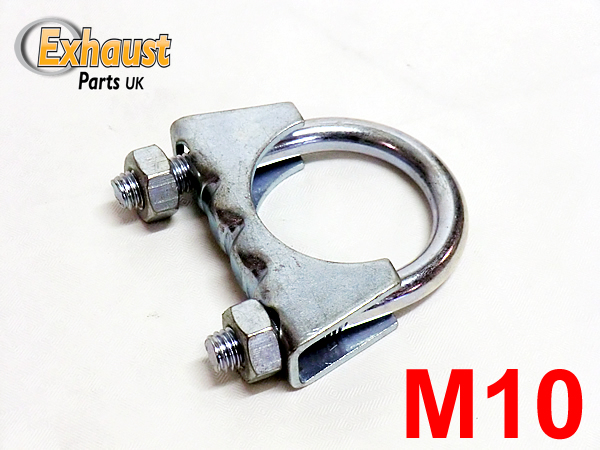 10 x Universal U Bolt Clamps/Heavy Duty Exhaust Clamp/TV Sky Aerial Pipe 75mm 