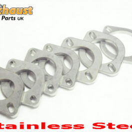 45mm Bore 2 Bolt Flange Set x 2 Exhaust Stainless Steel Flanges 