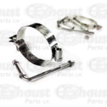 Round Exhaust Silencer Bracket + Hanger
