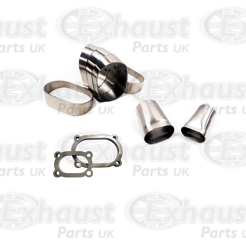2yr Warranty BM70446 Exhaust Front Pipe Pair Fitting Kits BM70447