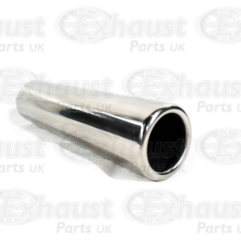 'Rolled Out' Tail Pipe Exhaust Stainless Steel 'Out Verted Tips' 