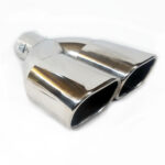 Inverted Curl Twin Tailpipes