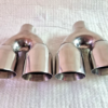 3.5"- 90mm Slash Staggered Twin Tailpipes QUAD SETUP - Image 2