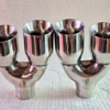 3.5"- 90mm Slash Staggered Twin Tailpipes QUAD SETUP - Image 3